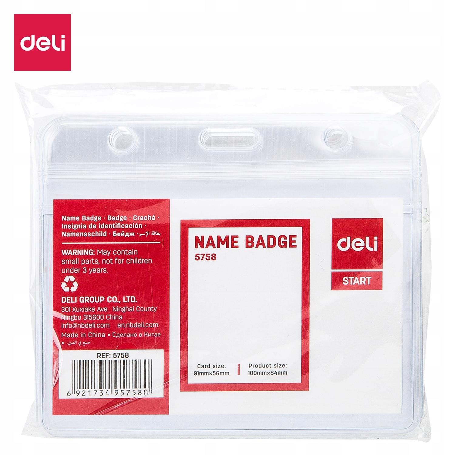 

Holder Deli Poziomy 91MM*56MM Przeźroczysty 10szt