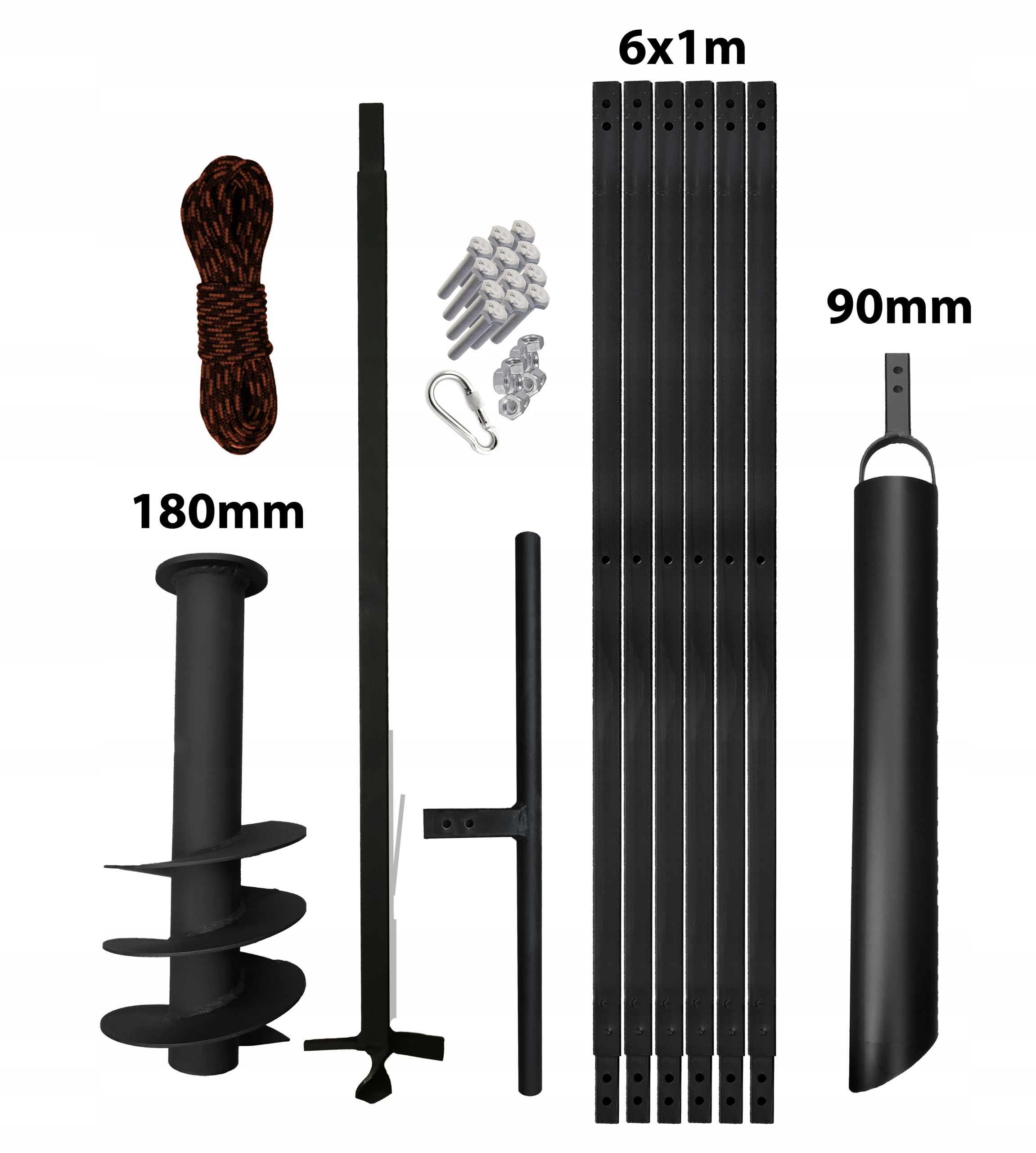 Wiertnica ręczna do studni 180mm 7m szlamówka 90