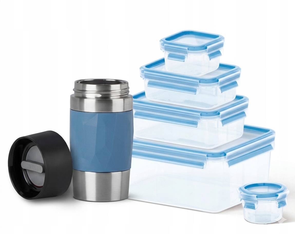 Zestaw Tefal kubek termiczny 0,3L TravelMug lunchbox MasterSeal 0.15/3.7L