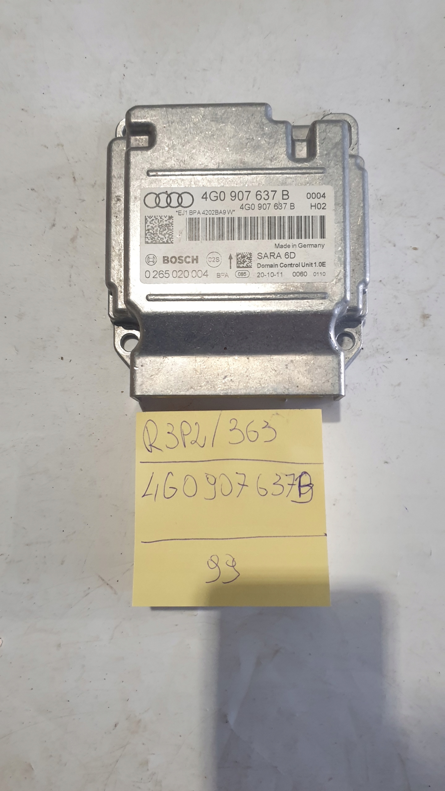 MODUŁ PRZYSPIESZENIA AUDI A6 C7 A7 4G 4G0907637B