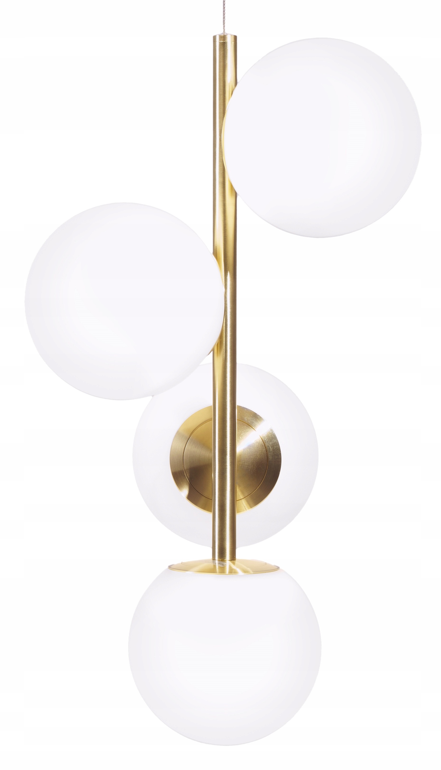 NOWOCZESNA LAMPA SUFITOWA WISZĄCA ŻYRANDOL ZŁOTA KULE ZWIS MODERN LED 150CM Kod producenta 2024-005