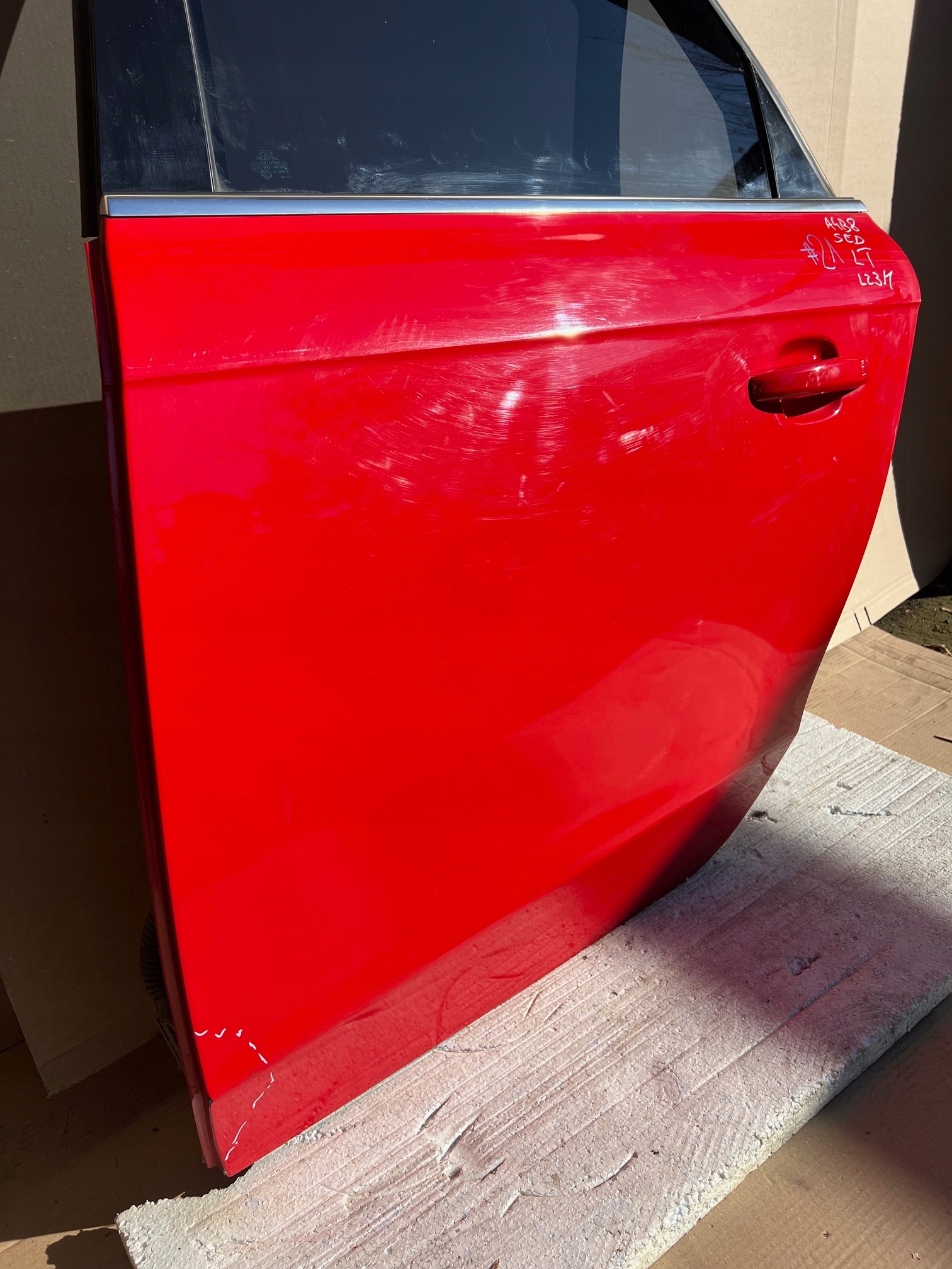 AUDI A4 B8 sedan door left rear. left rear part LZ3M