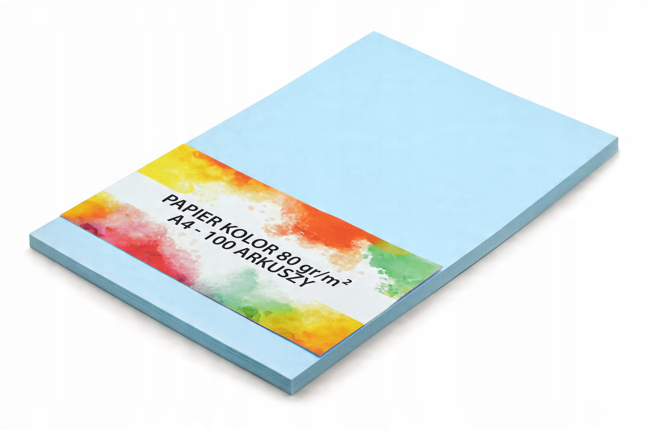 

Papier kolorowy A4 80g 100 ark jasnoniebieski