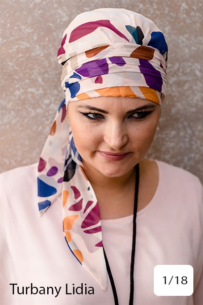 CHUSTA AMELIA SZYFON MOUSSELINE Turbany LIDIA Marka inna