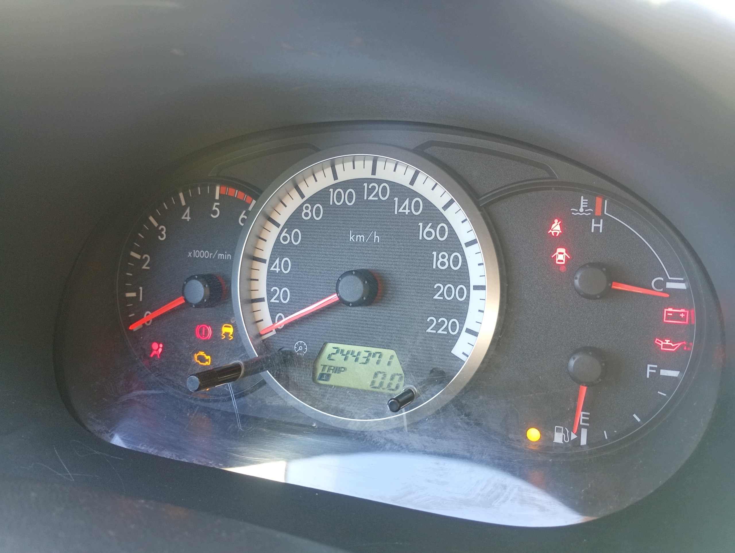 dials dials tachometer Mazda 5 V 05-10 2.0 CD mileage 244371km