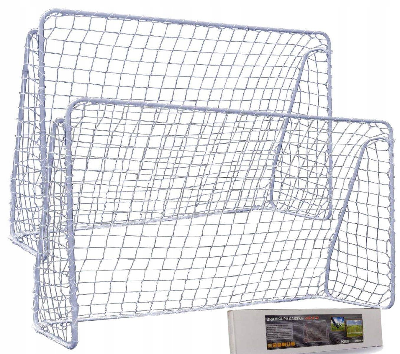 2 BRAMKI PIŁKARSKIE 240x150cm METALOWE DUŻE BRAMKA SIATKA Zestaw Piłkarski Waga produktu z opakowaniem jednostkowym 5.6 kg