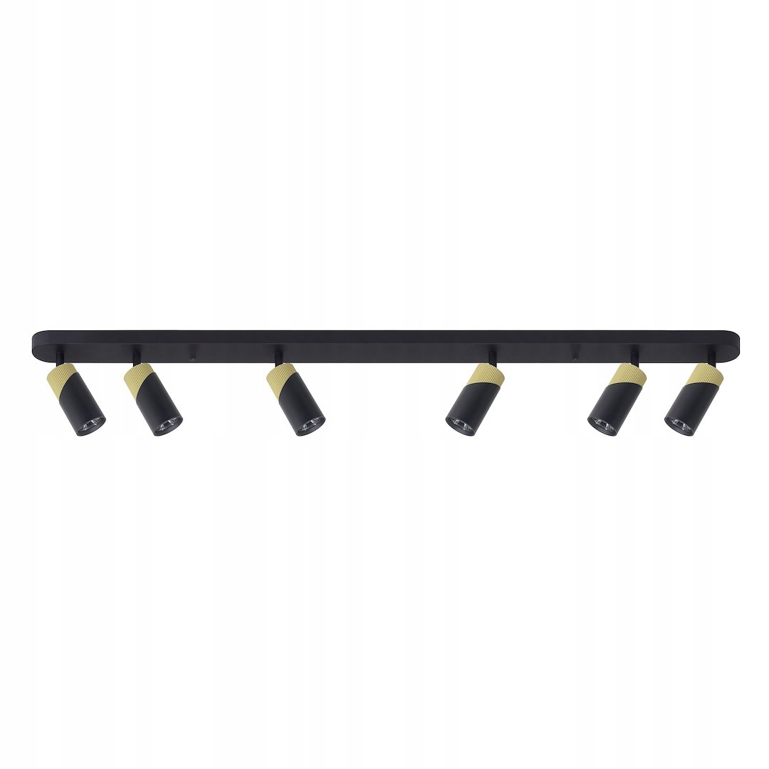 MiLAGRO Neo Black Gold Spot 6Xgu10 Závěsná stropní lampa