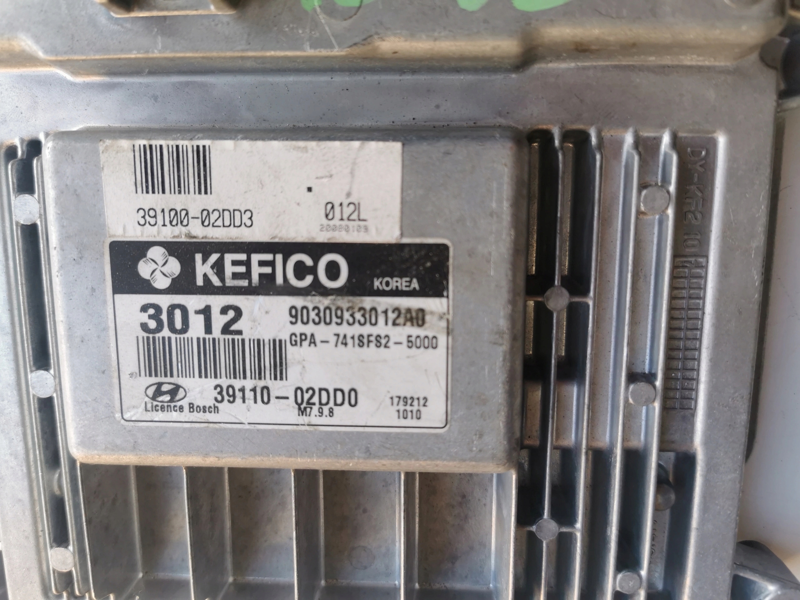 HYUNDAI I10 1.1B 39110-02DD0 9030933012A0 computer