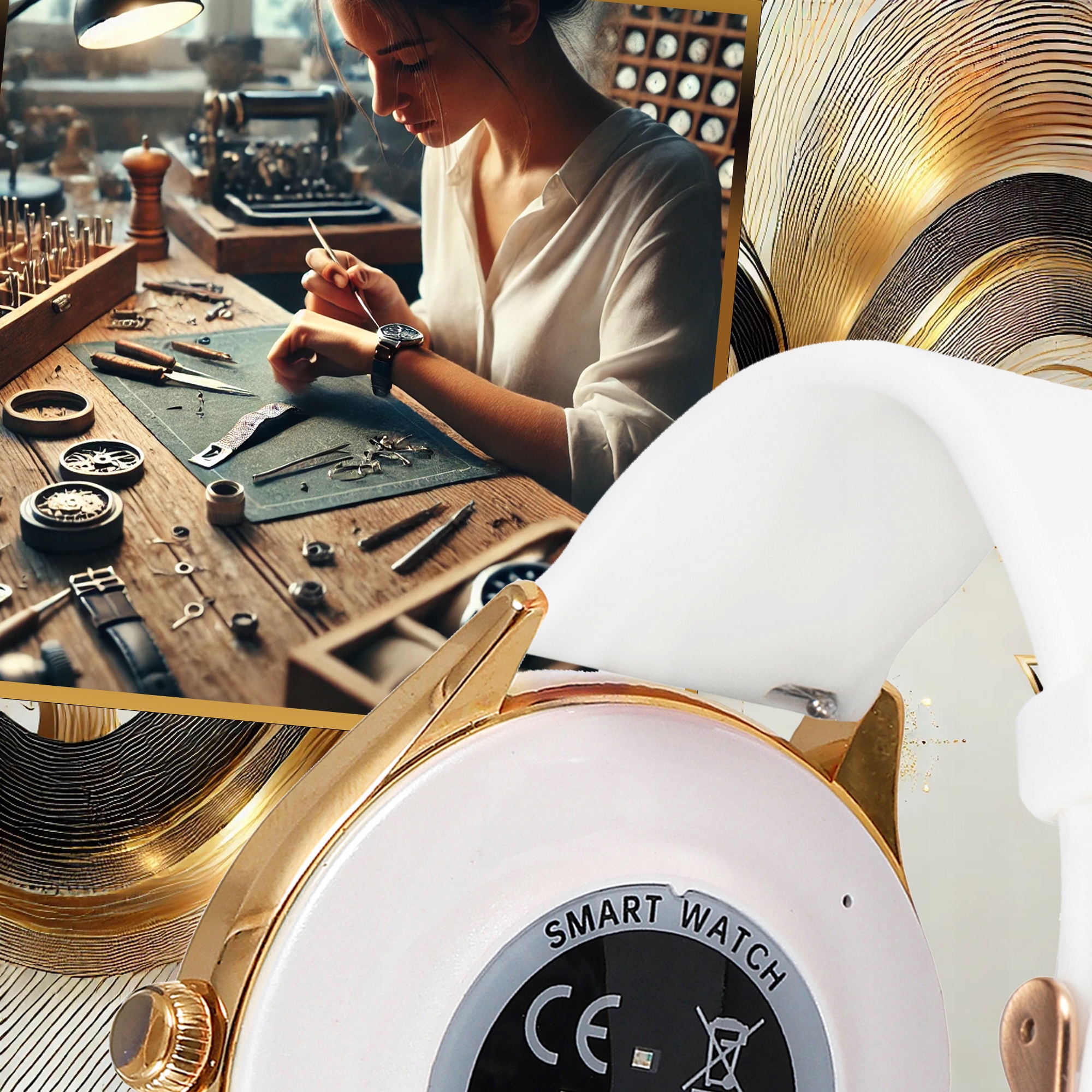 SMARTWATCH DAMSKI ZEGAREK PL MENU POWIADOMIENIA ROZMOWY SMART WATCH 3 PASKI Rodzaj smartwatch