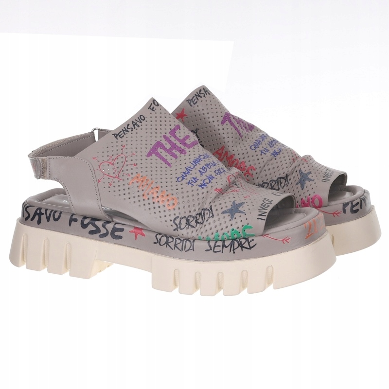 Dámské sandály Bombonella 10T-035.1344 28-28 T 20766 Krém Kůže VEL.37