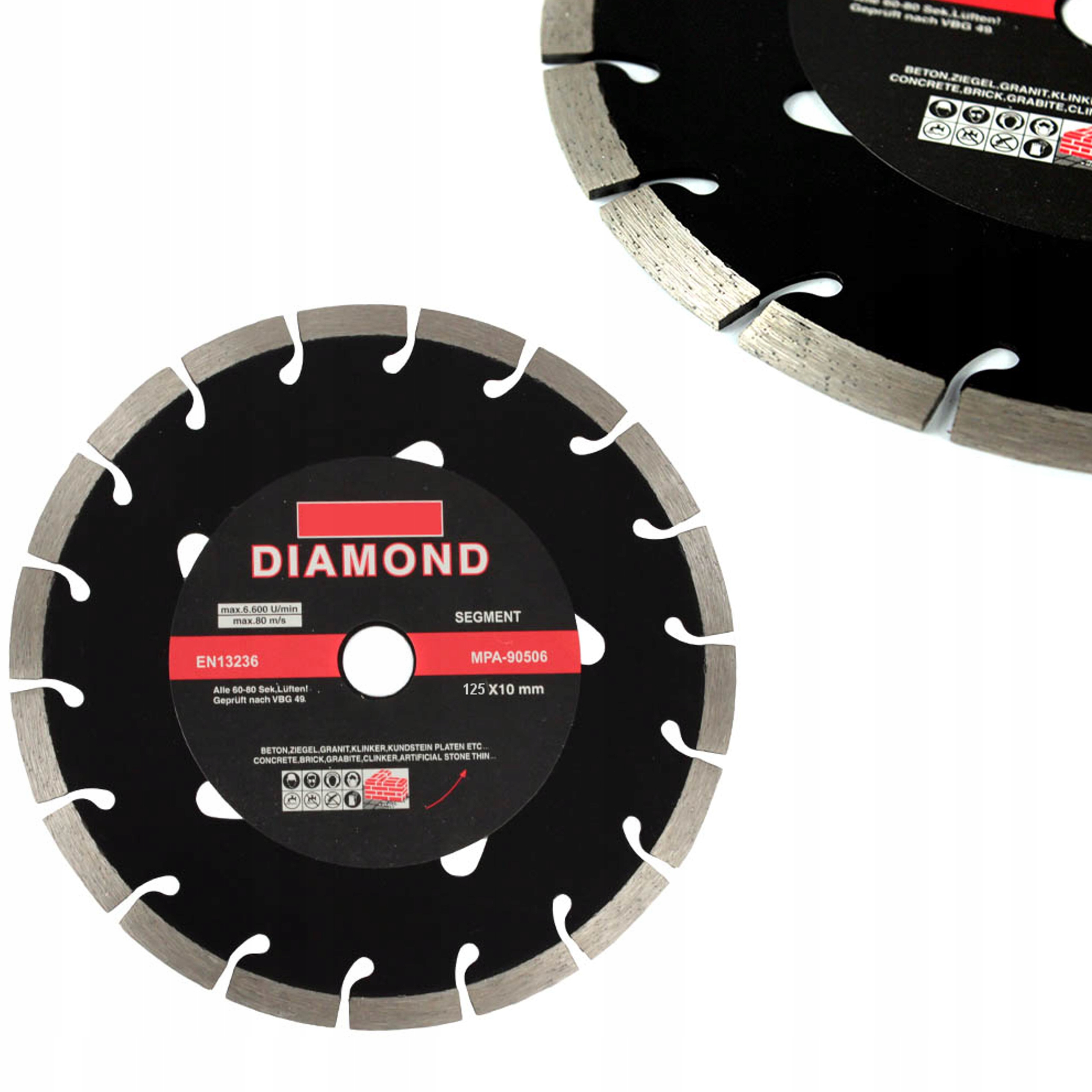 

Tarcza Diamentowa 125x22,2 Cięcia Betonu Kamienia