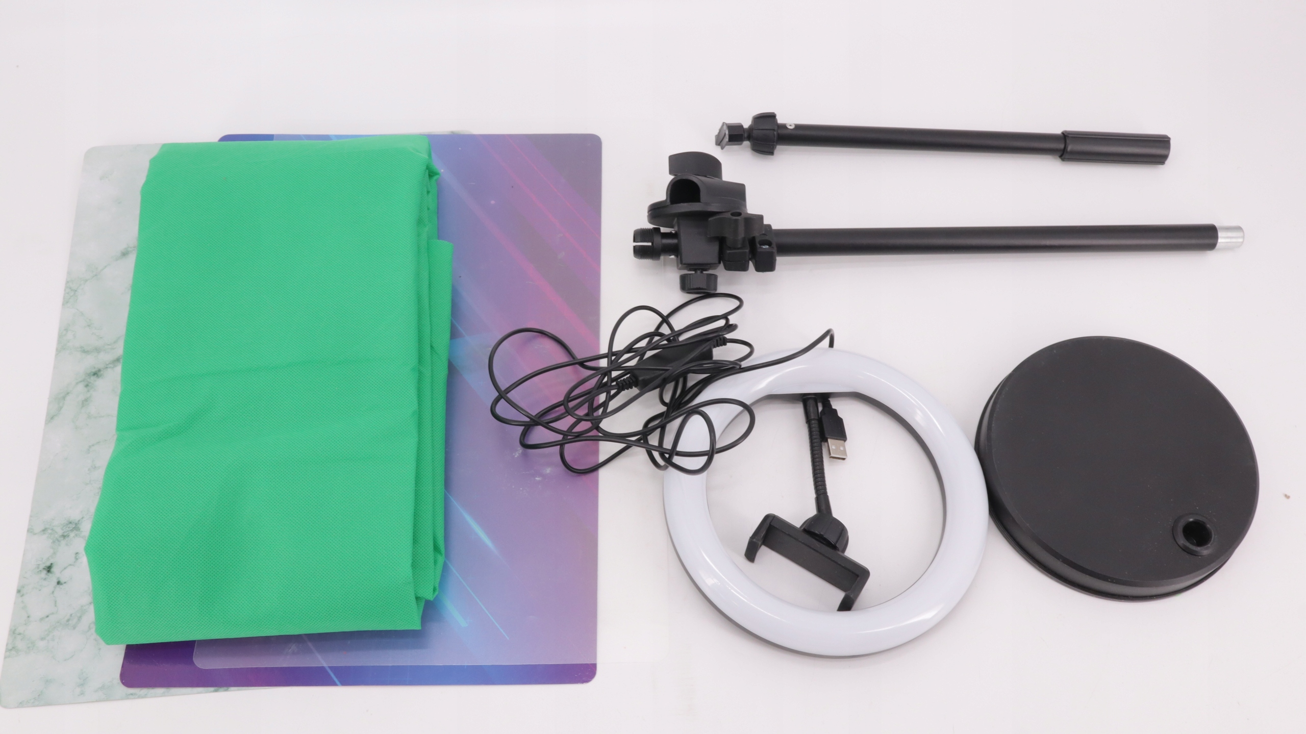 Zestaw Fotograficzny Lampa Pierścieniowa Tło Fotograficzne STUDIO CREATOR Typ oświetlenia Ciągłe