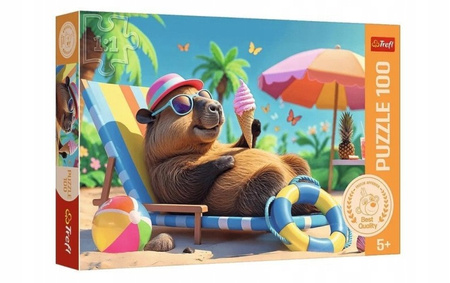 Puzzle 100 Relaks w stylu kapibary 16537