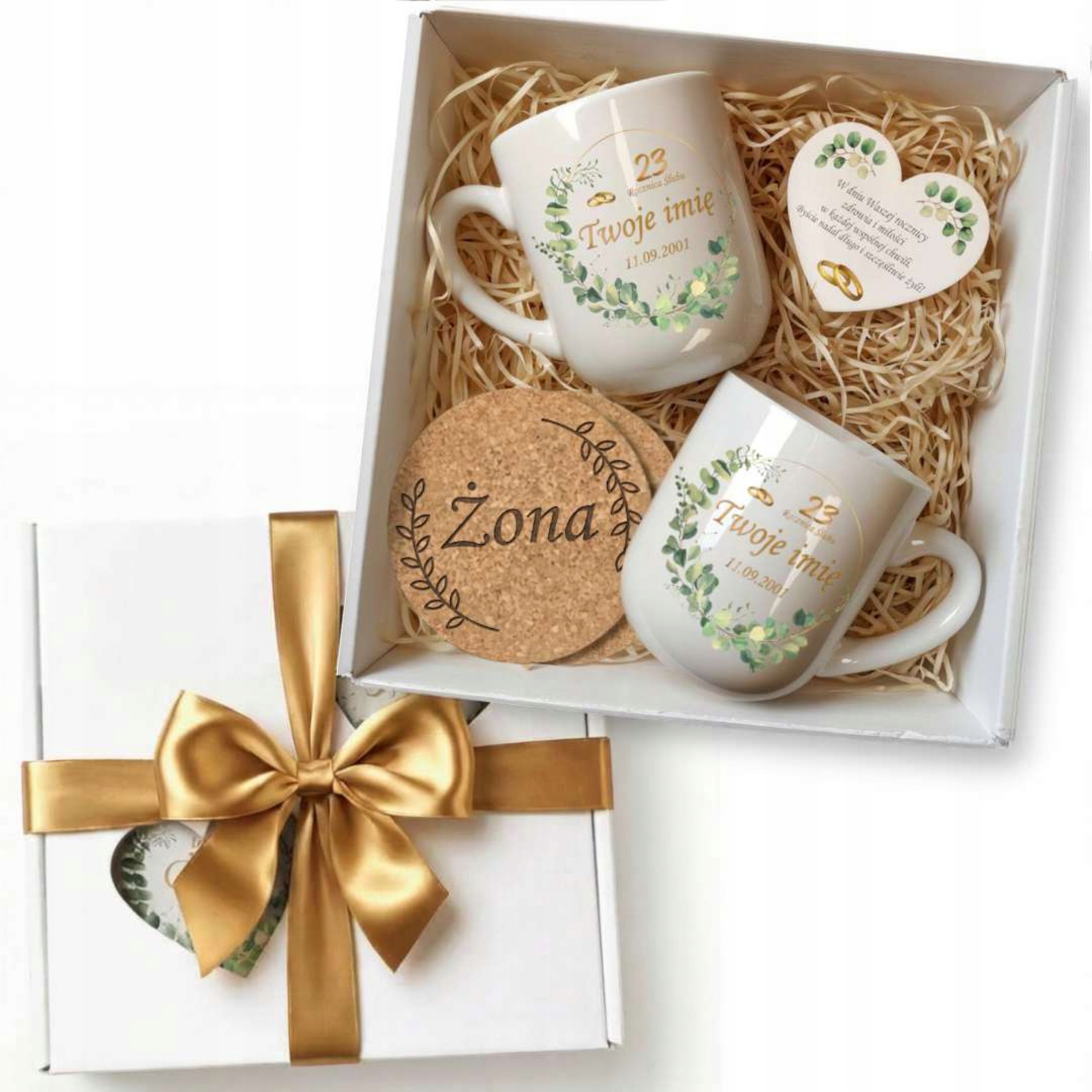 na 5 10 15 20 25 30 50 Rocznicę Ślubu kubki Personalizowane