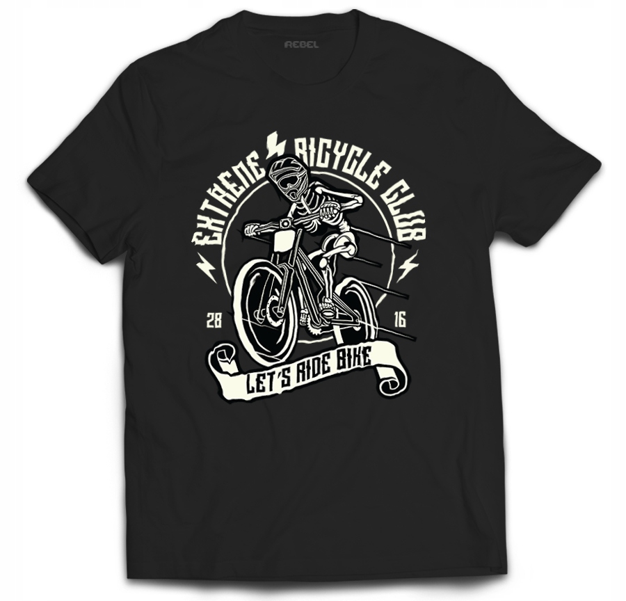 

Tshirt rower szkielet rowerzysta skull kolarz 4XL