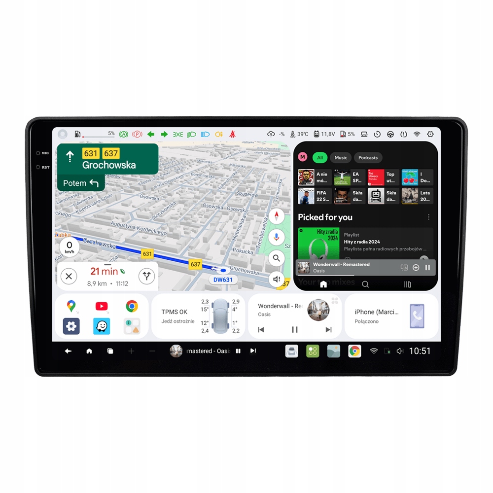 Radio Nawigacja Android Citroen C5 X7 DUDU4 4/64 4G Qled