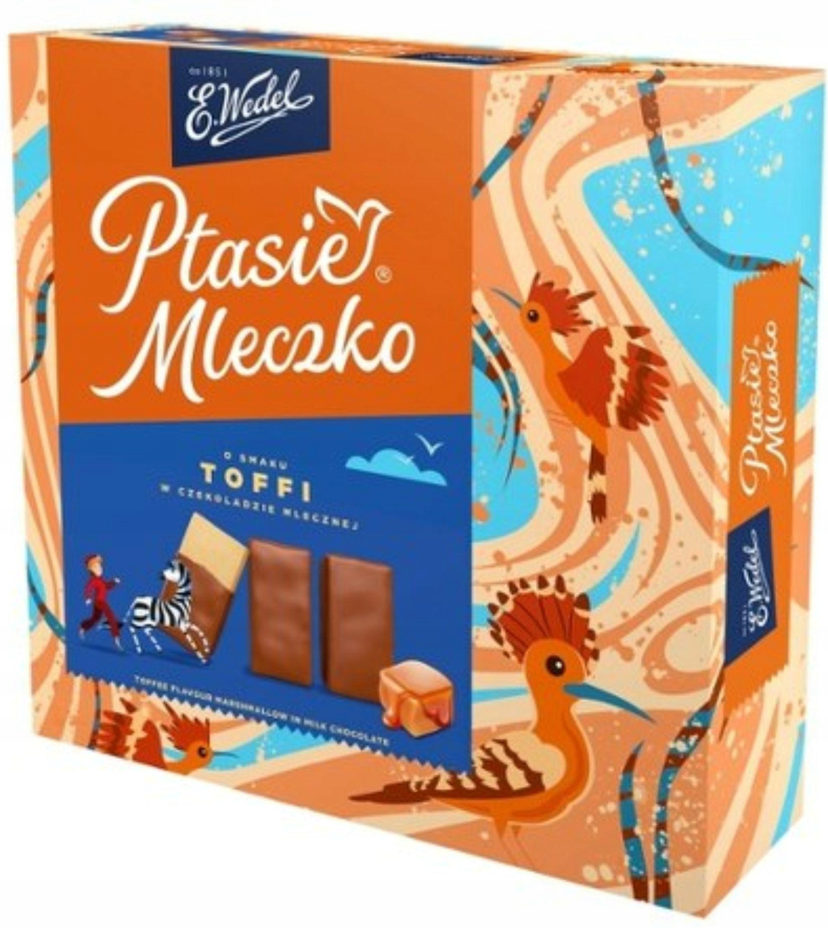 5 Sztuk Wedel Ptasie Mleczko Toffi 340G