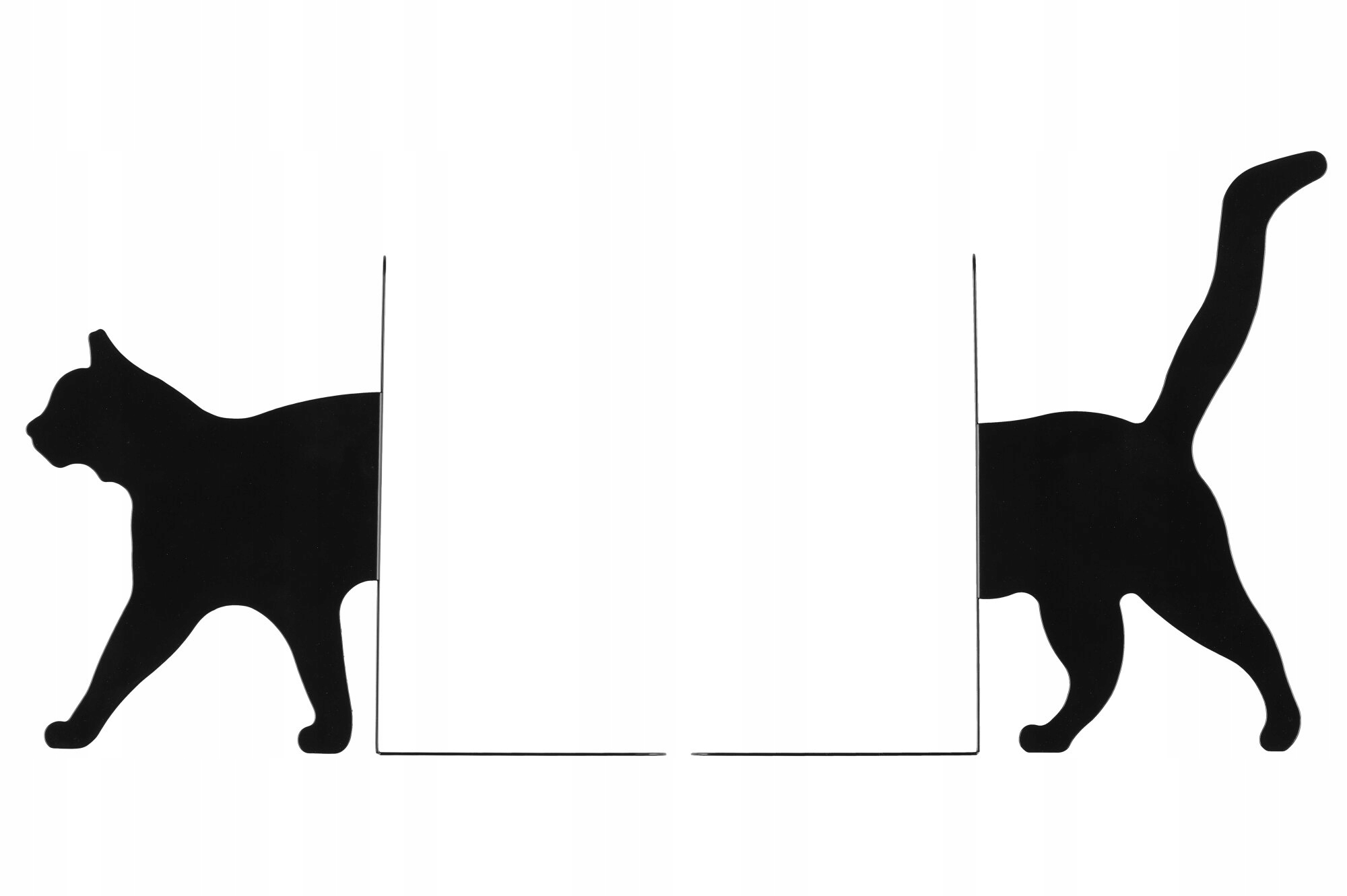 Podpěra Na Knihy Na Poličku S Knihami, Dekorativní Černý Vzor, Kočka