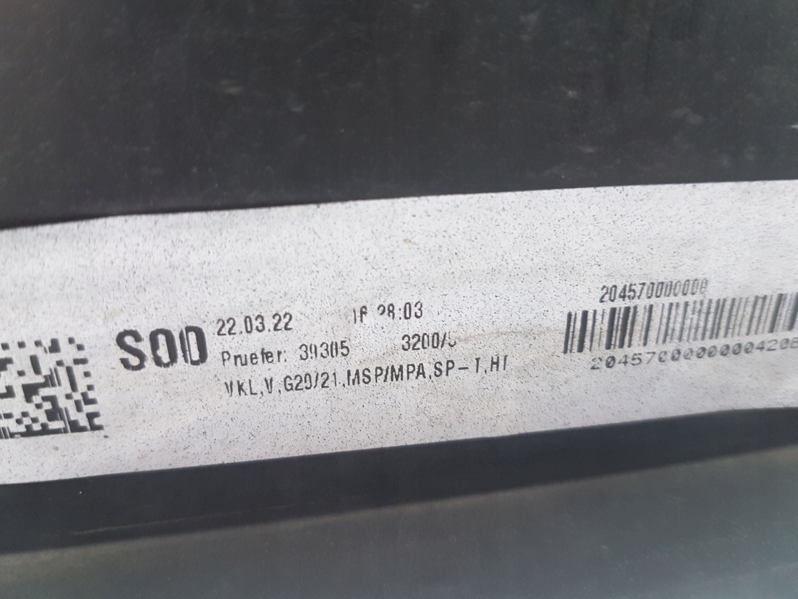 front bumper front BMW G20 G21 m-packet