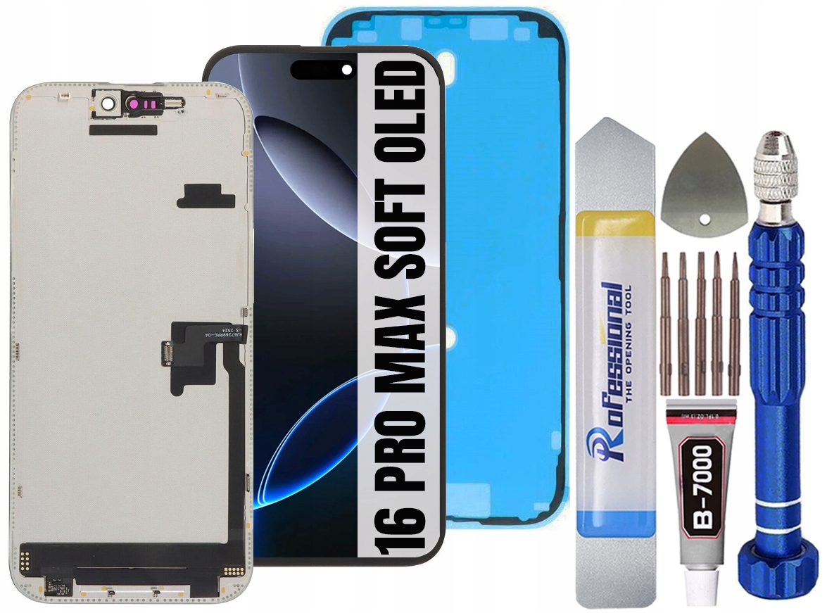 Displej Pro Iphone 16 Pro Max Soft Oled IC Displej Těsnění