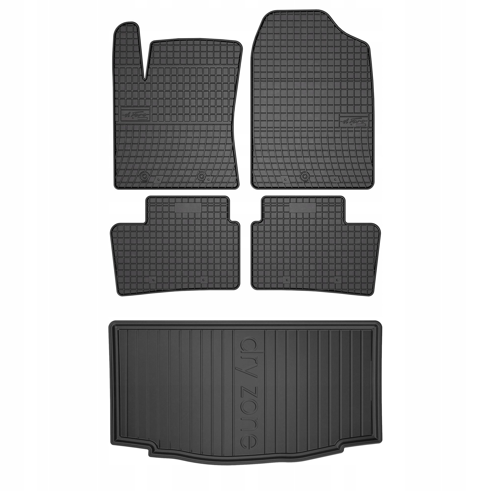 Sada gumových kobercov a rohoží Hyundai i10 II 2013-2019