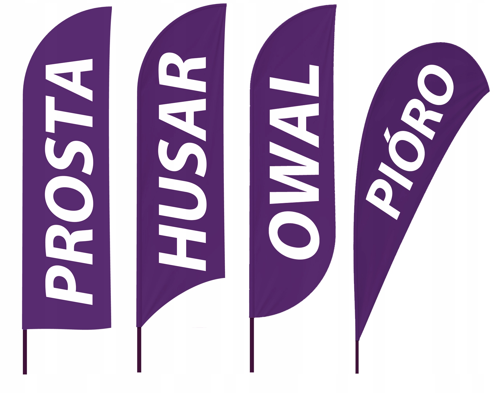 Flaga reklamowa WINDER maszt 290 cm PRO + Projekt Marka Extradruk