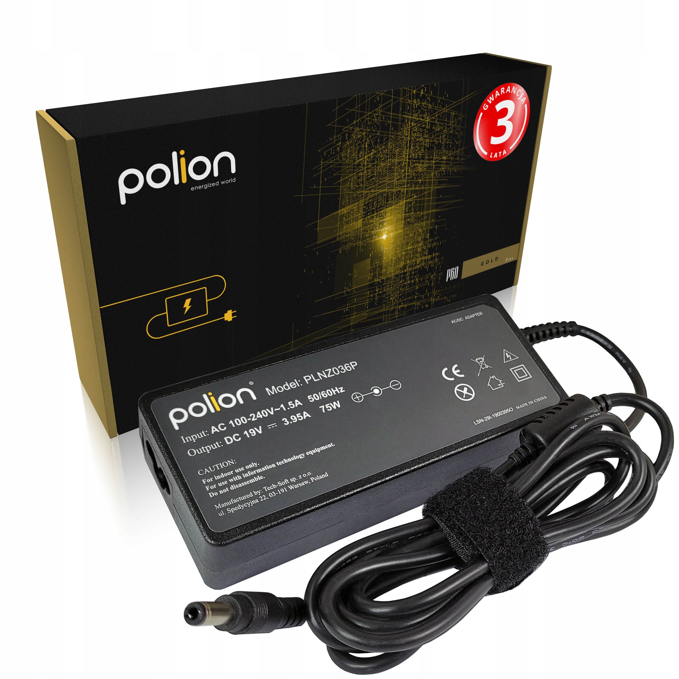 

Ładowarka 75W do Toshiba 19V 3,95A 5,5x2,5mm