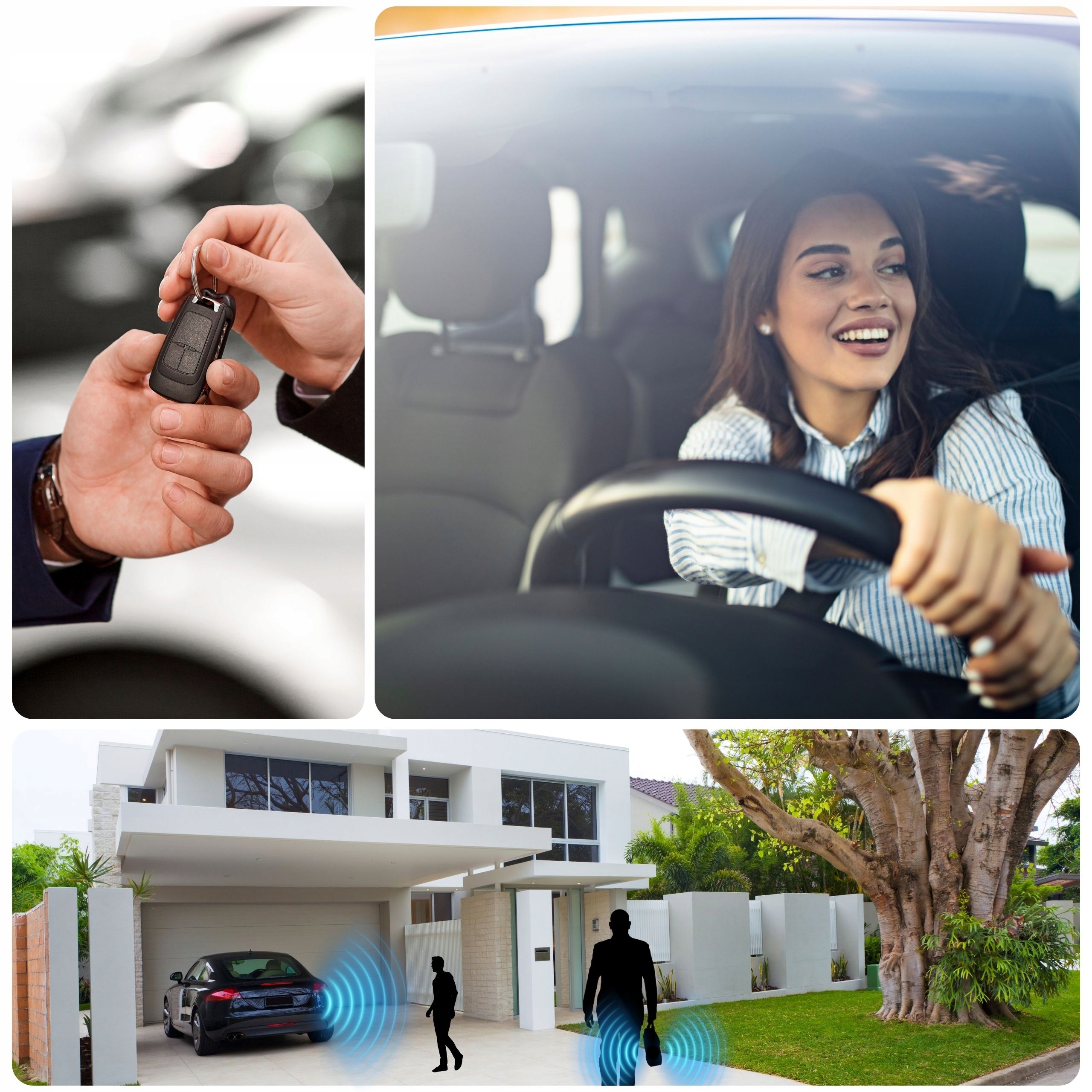 Etui na KLUCZE Keyless Ochrona Klatka Faraday POKROWIEC Skóra + GRATIS Wzór dominujący logo