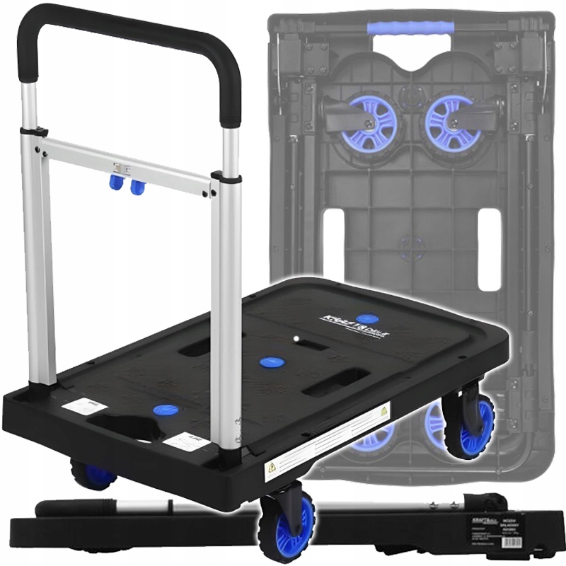 Salokāmi platformas ratiņi transportēšanai un noliktavām 150 kg