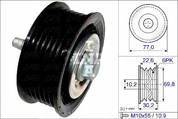 Ina Váleček Vícedrážkového Pásu Opel Astra J, Insignie