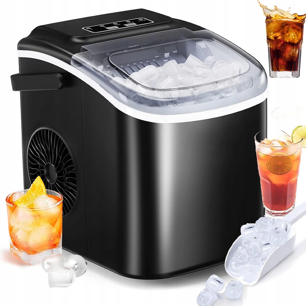 Výrobník Ledu Domácí 95W S Infračerveným Senzorem, 6 Min, 9 Kostek Ledu