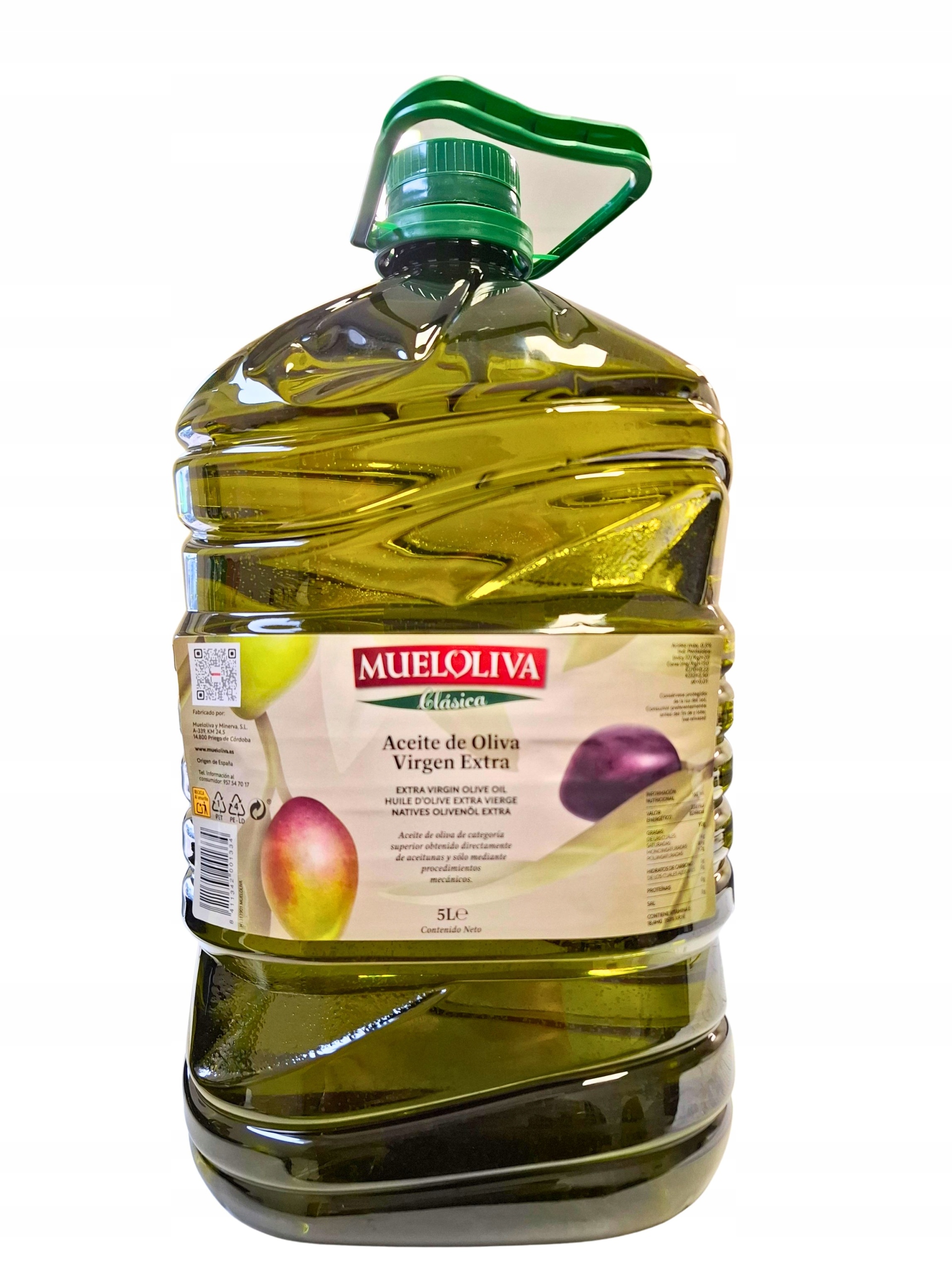 (dp) Oliwa Extra Virgin Mueoliva 5 L Pet hiszpańska do Pizzy