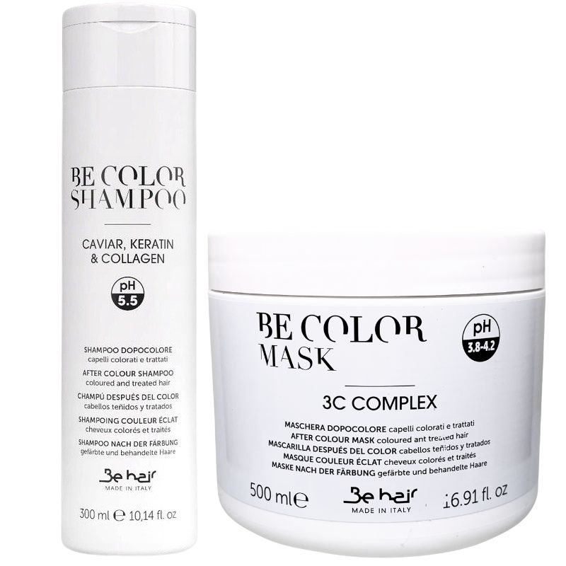 Be Color Šampon Maska Pro Barvené Vlasy S Keratinem A Kaviárem Be Hair