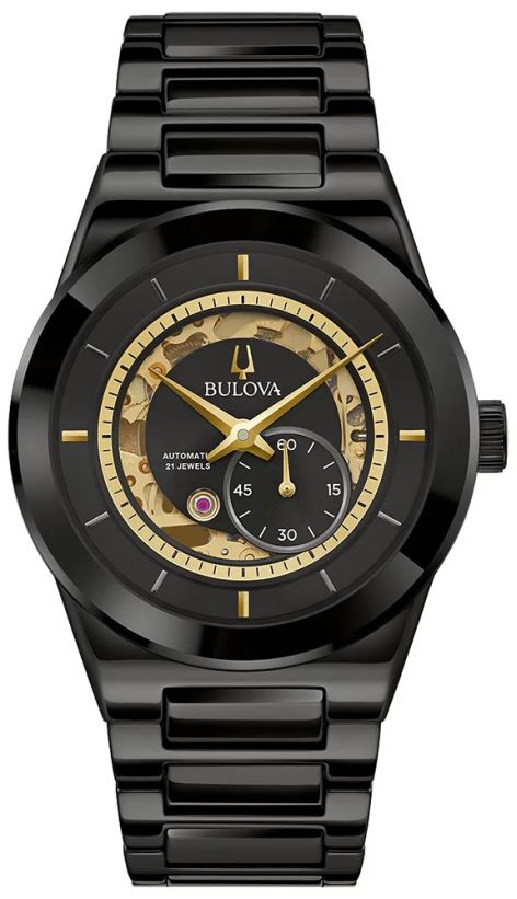 Pánské Hodinky Bulova 98A291 Moderní Elegantní Automat Premium Keramika