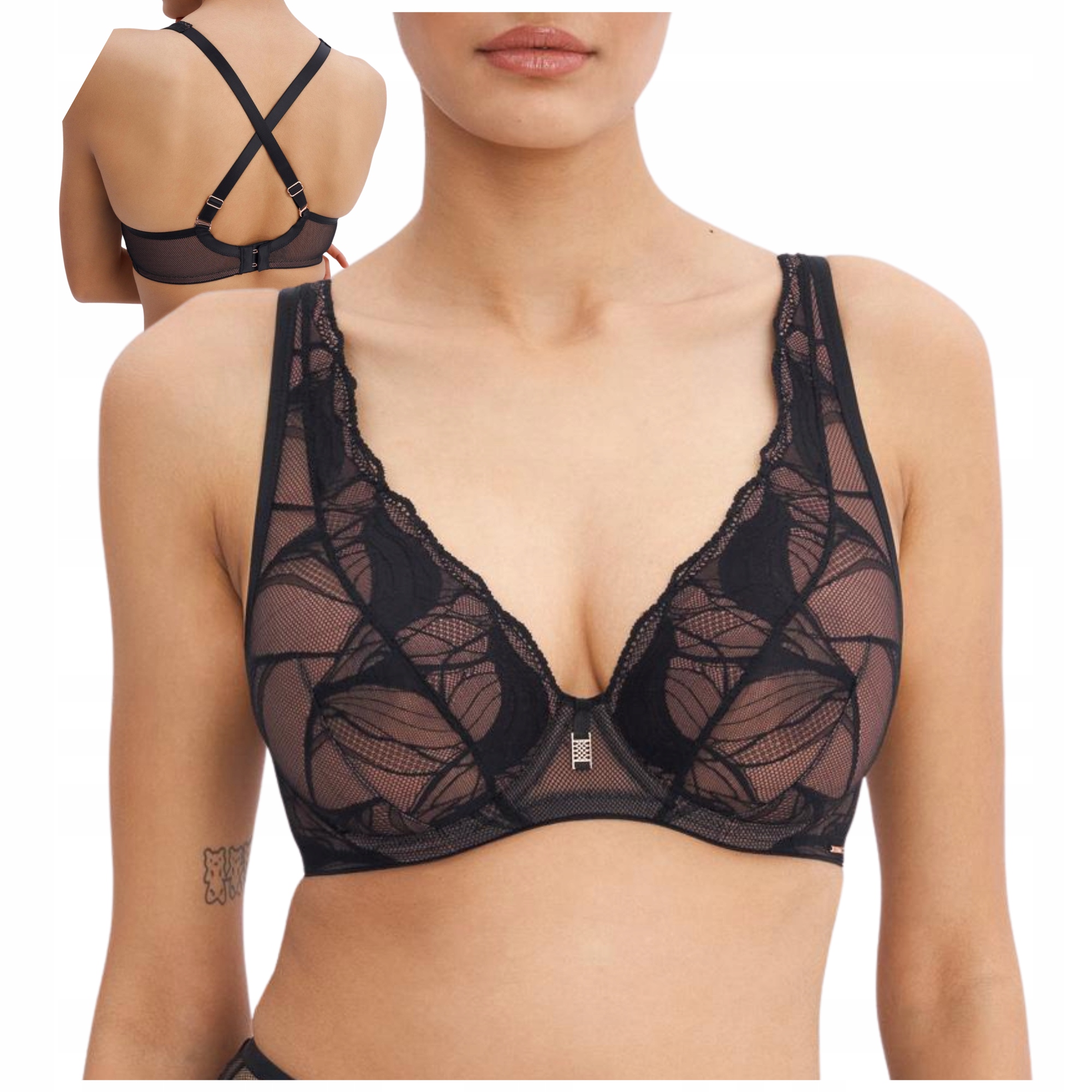 Měkká krajková podprsenka braletka Alles Rich Enough M Plus Bralette 80G