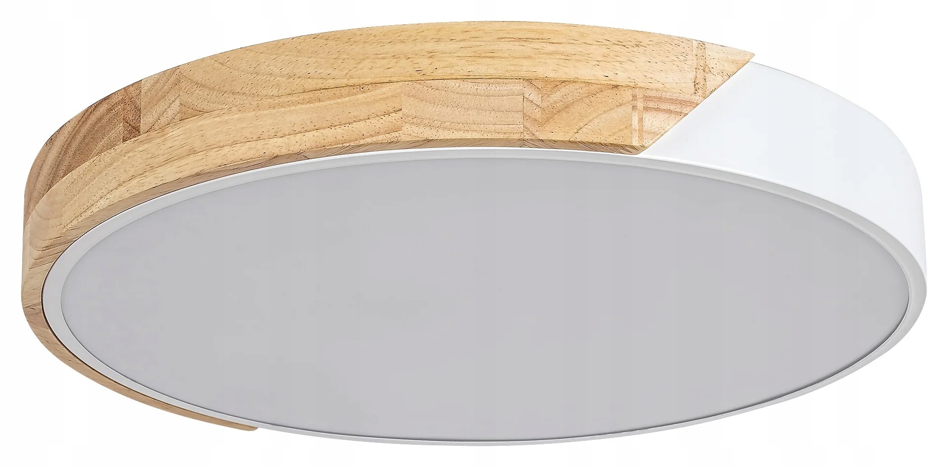 Stropné Svietidlo s drevom 41.5 cm Led 24 W biely matný okrúhly Maple 3527 Rabalux