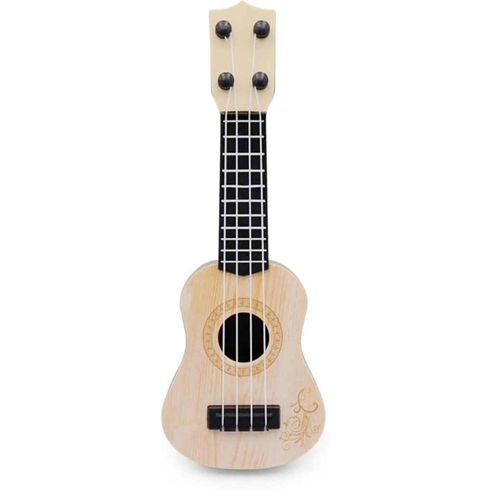 Hjklbgt Ukulele 25 cm 4-strunné Mini Guitarra Ideální pro začátečníky