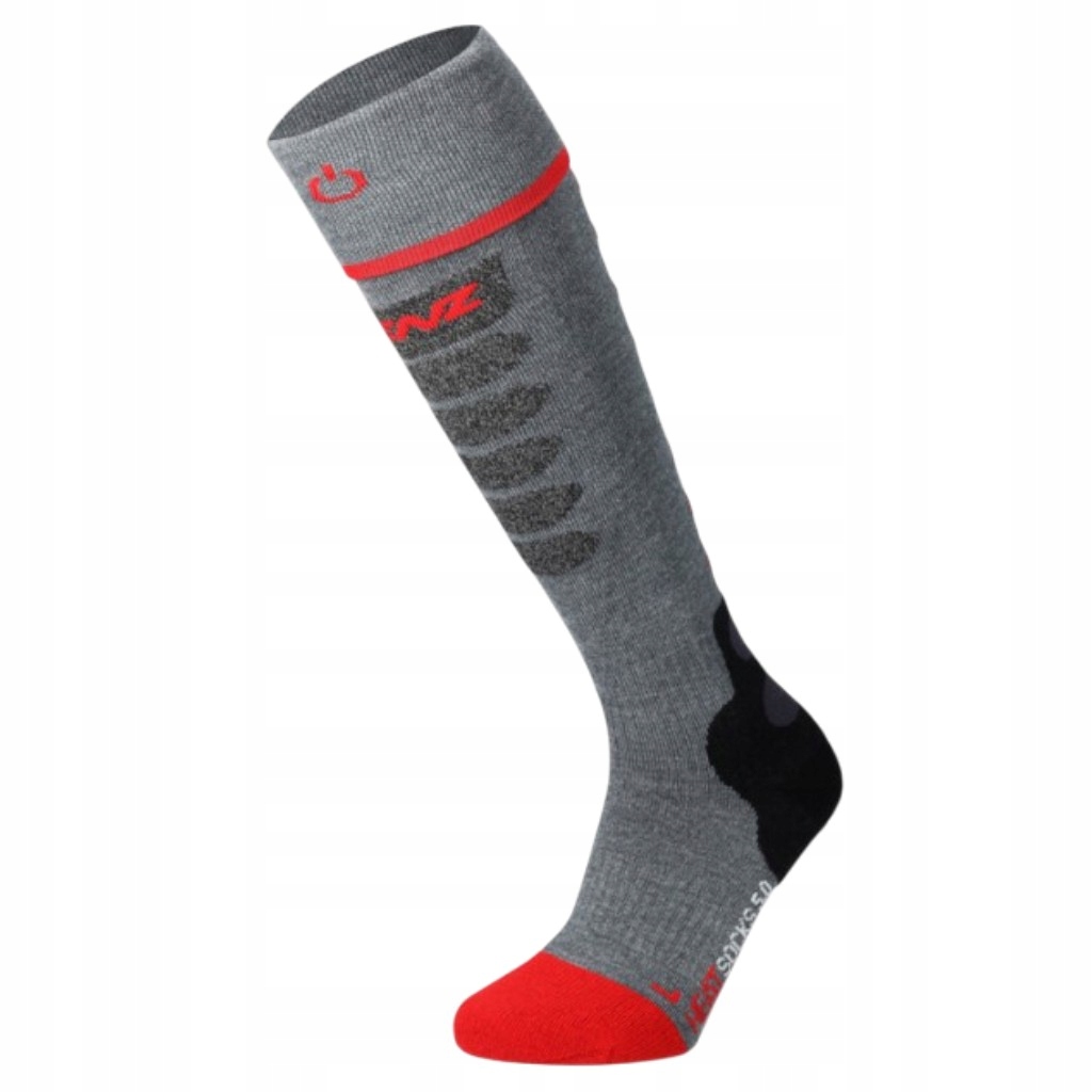 Vyhrievané ponožky Lenz Heat Sock 5.1 Toe Cap Šedé veľ. 45-47