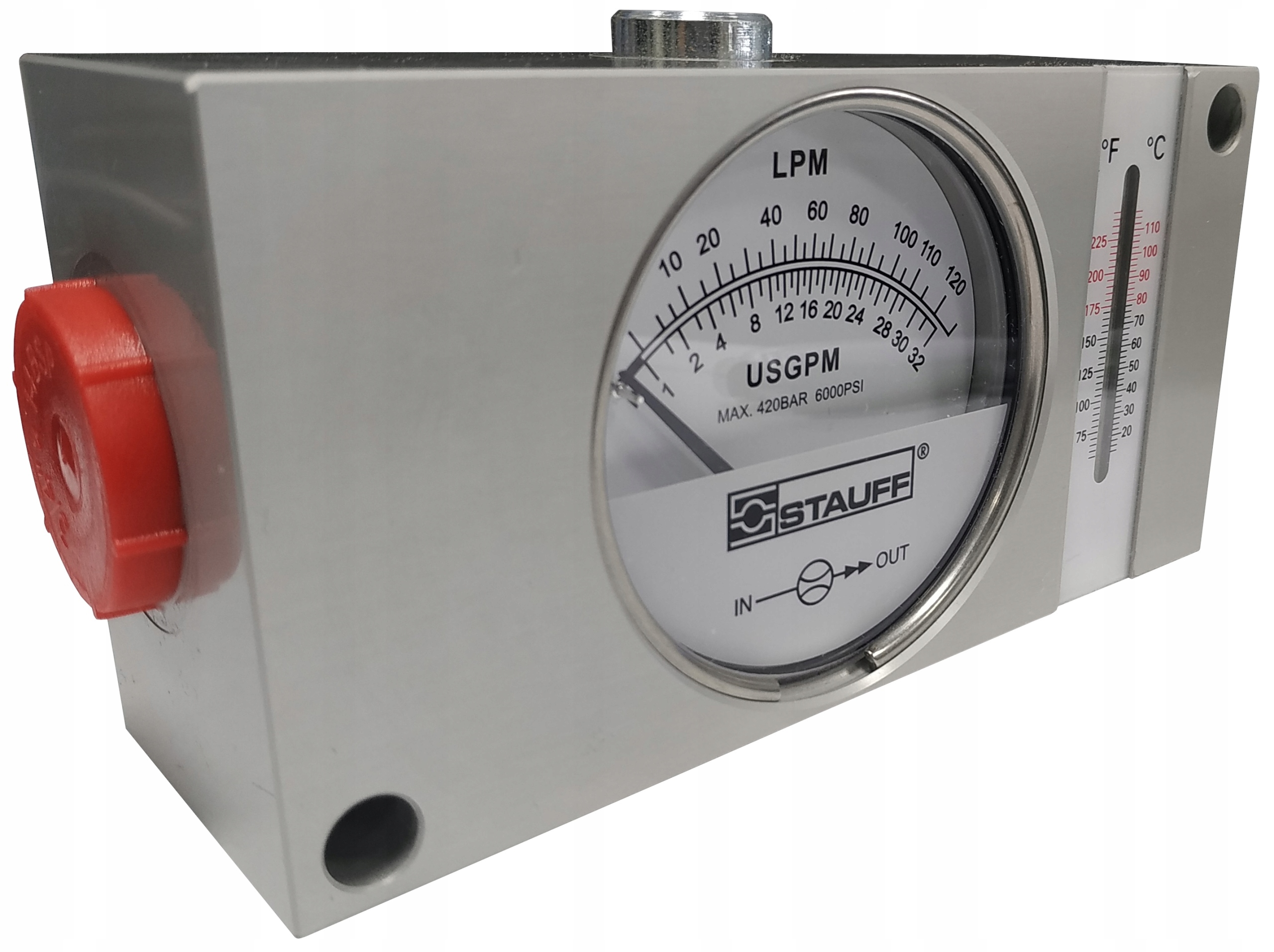 ÁTFOLYÁSMÉRŐ 5-120L 3/4'' HŐMÉRŐVEL