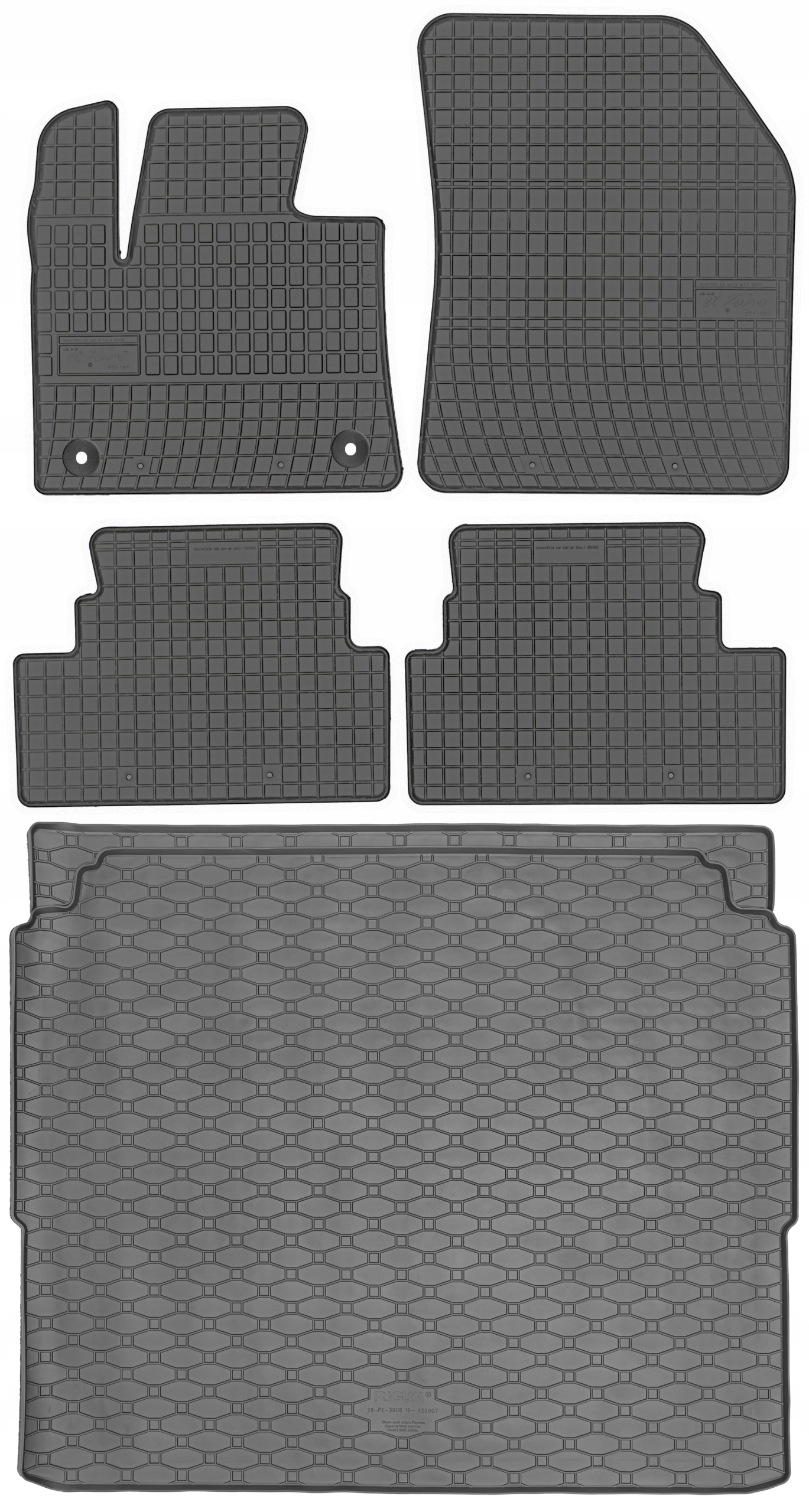 Opel Grandland Grandland X Crossover 2017- Sada rohoží koberčeky