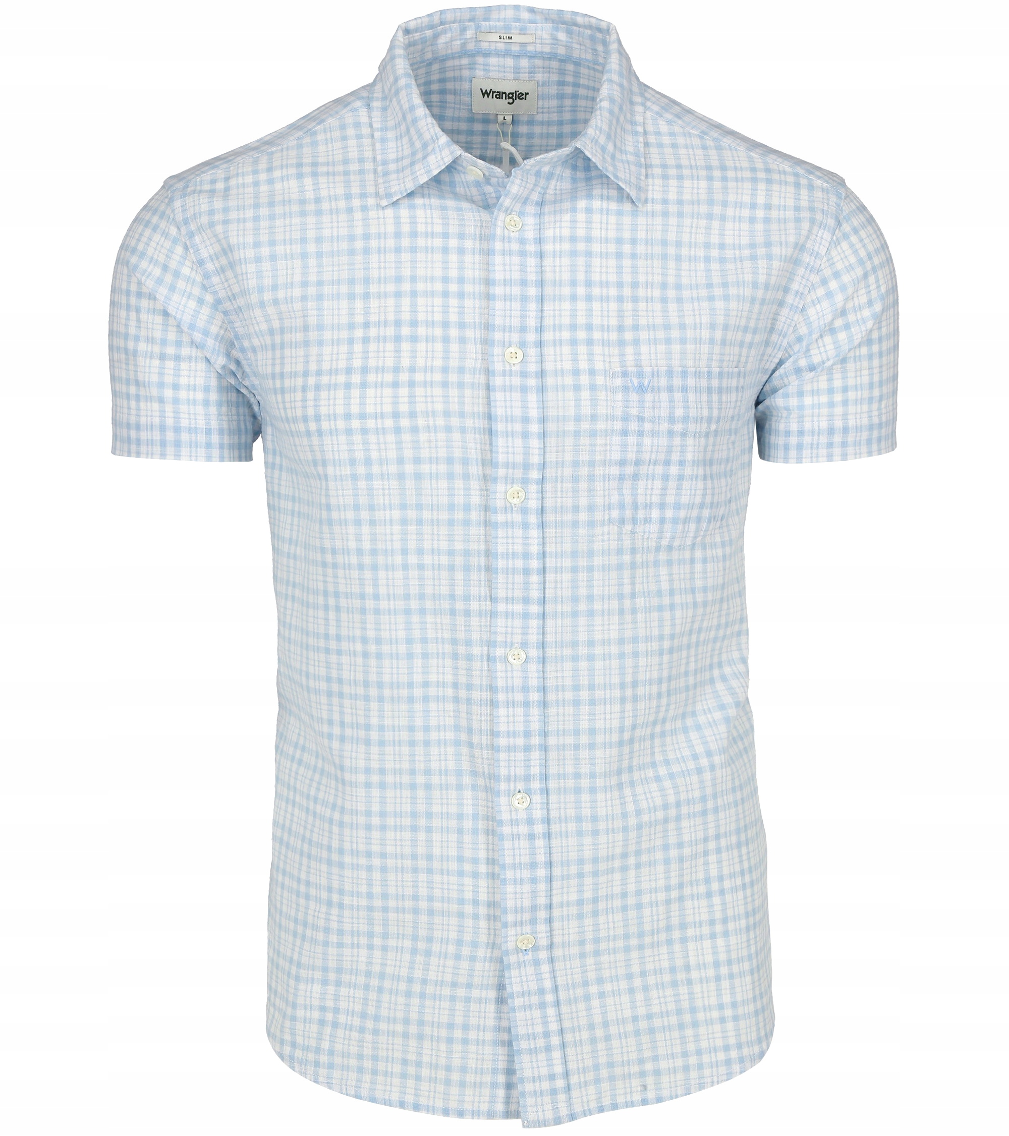 

Wrangler 1PKT Shirt Slim Koszula Krótki Rękaw - L