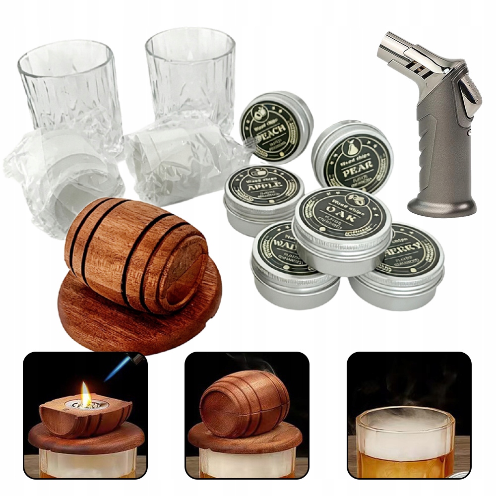 Sud Sada Na Uzení Whisky Smoker S Barmanskými Nápojovými Nástroji