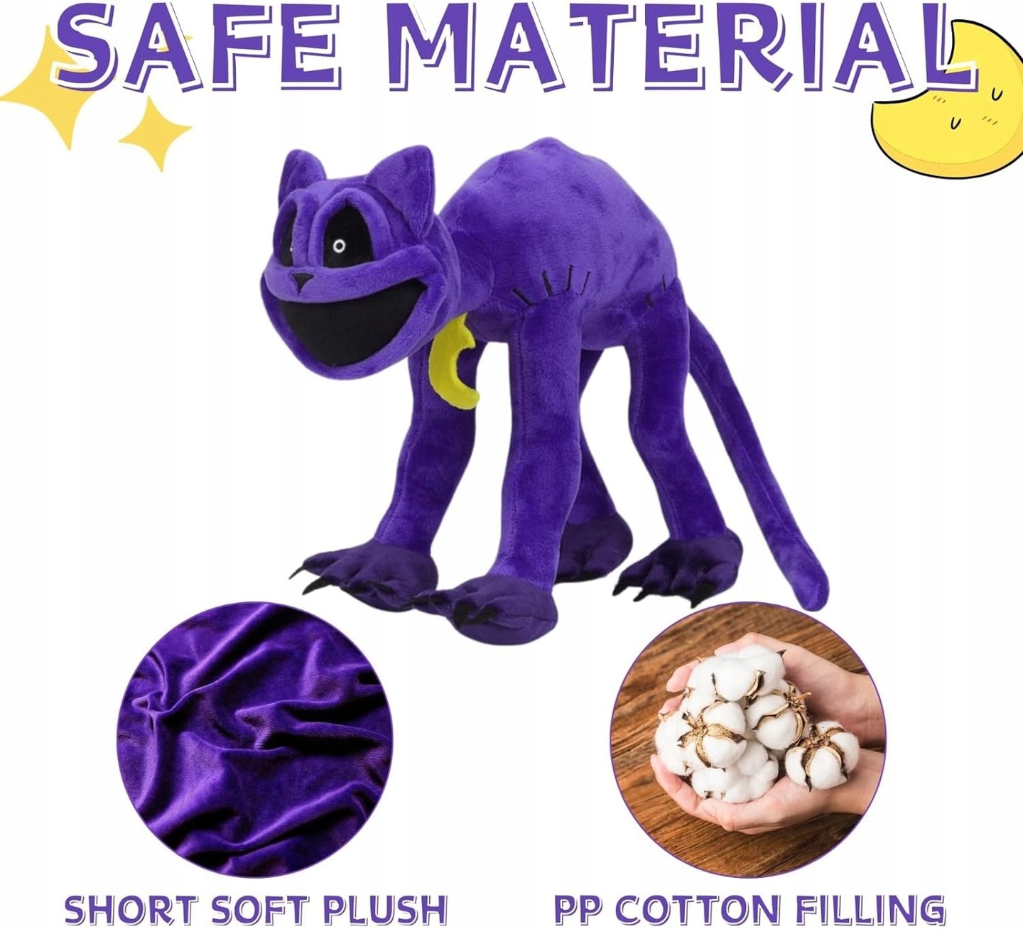 MASKOTKA SMILING CRITTERS POPPY PLAYTIME 3 PLUSZOWA CATNAP 40CM Marka bez marki