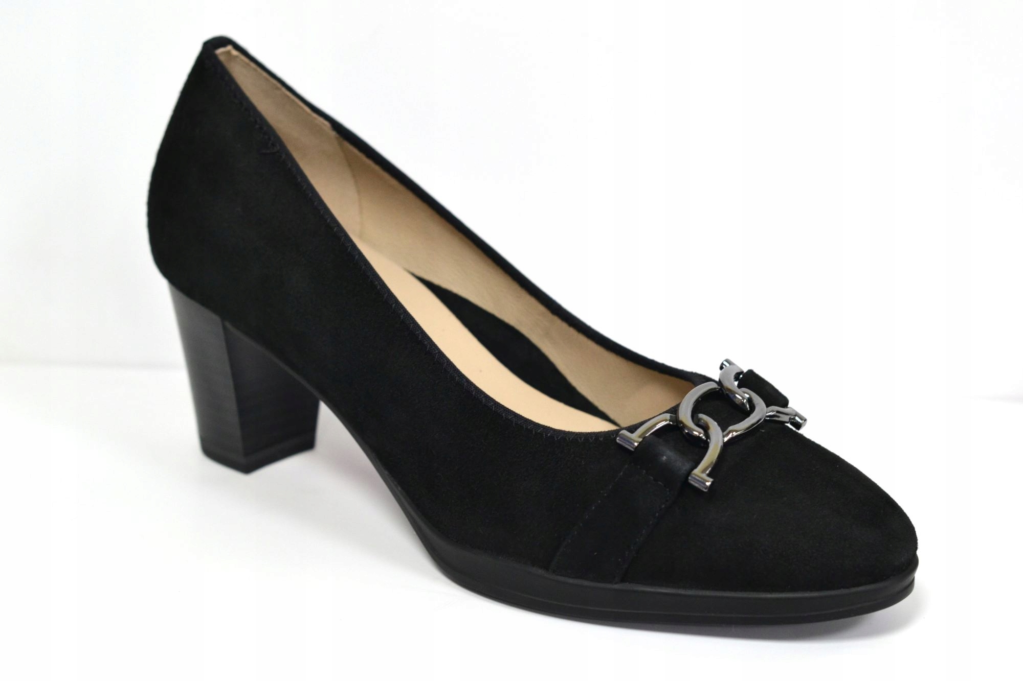 Caprice 22402-43 Černé Semišové Lodičky Vel. 38