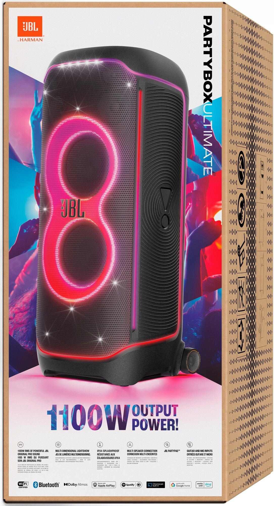 Głośnik przenośny JBL PartyBox Ultimate czarny 1100 W - Sklep