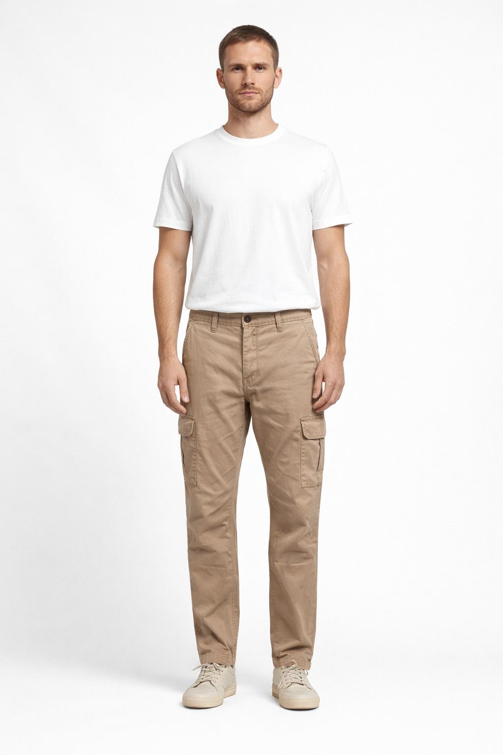 Guess Casual Hnědé Pánské Kapsáče Kalhoty S Kapsami 31/32 Gga