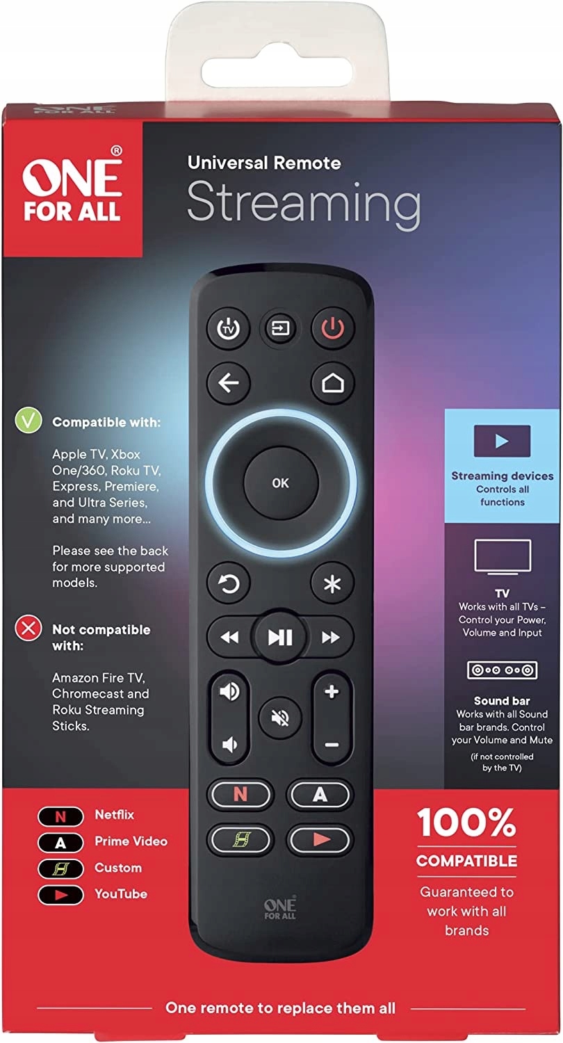 

Inteligentny Pilot Smart Tv Netflix One For All