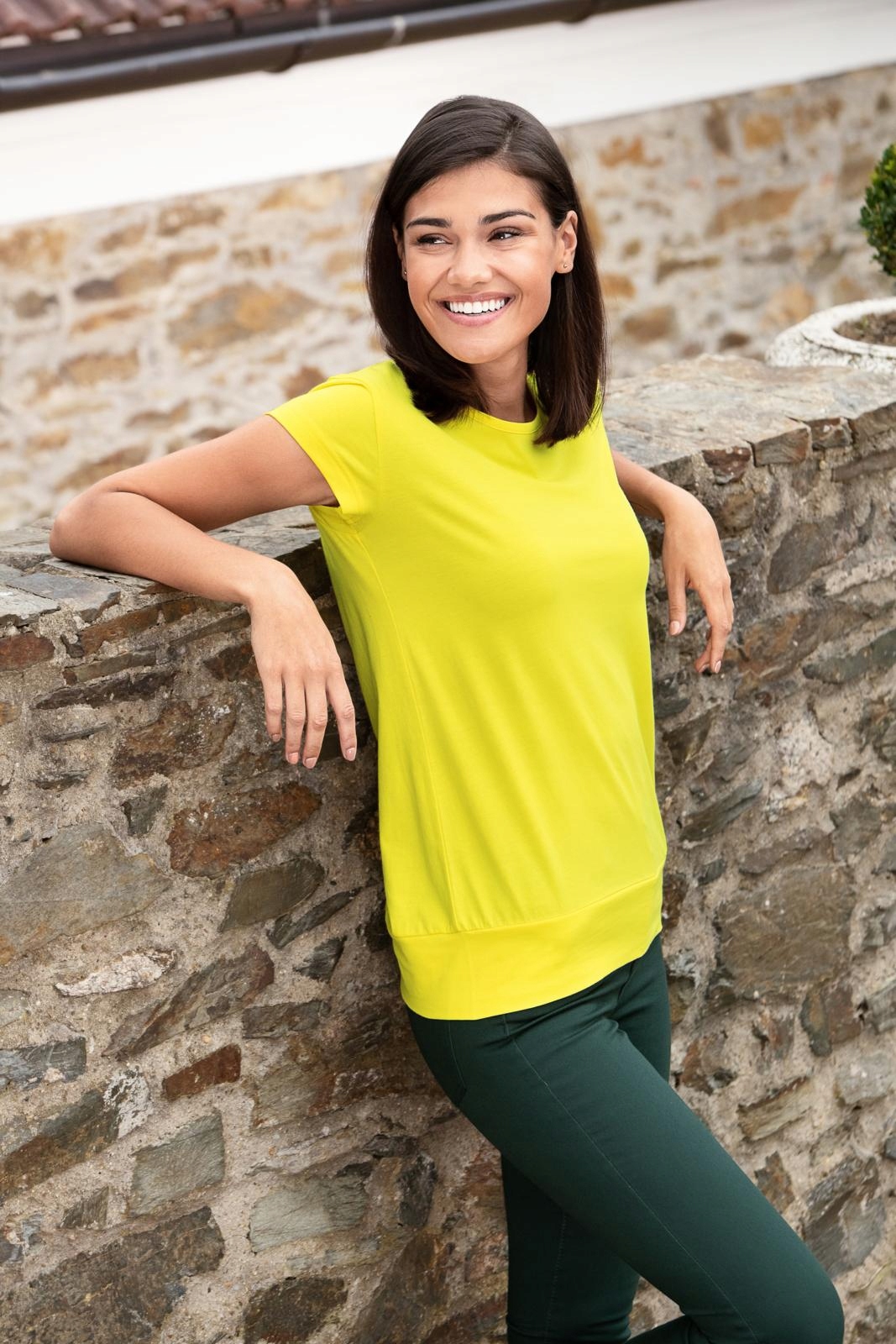 DAMSKA koszulka T-SHIRT MALFINI CITY granatowy L Wzór dominujący bez wzoru