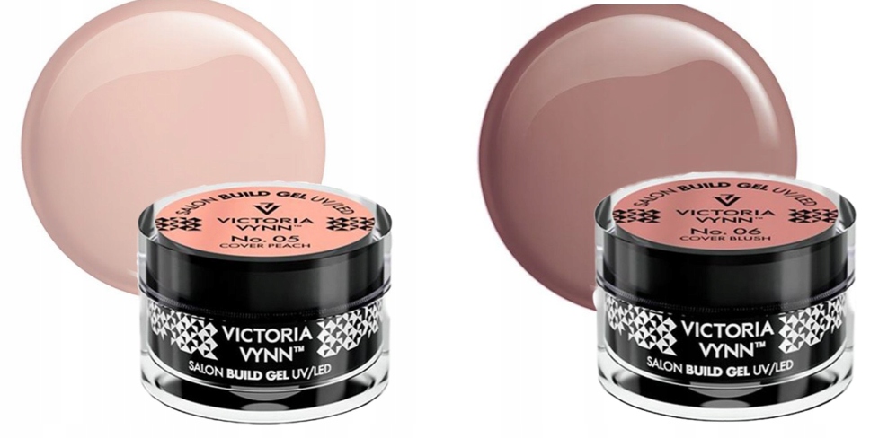 Victoria Vynn Build Gel UV/LED 11 Powder Pink 50ml + System ULOTKA Kolor dominujący róże i fiolety