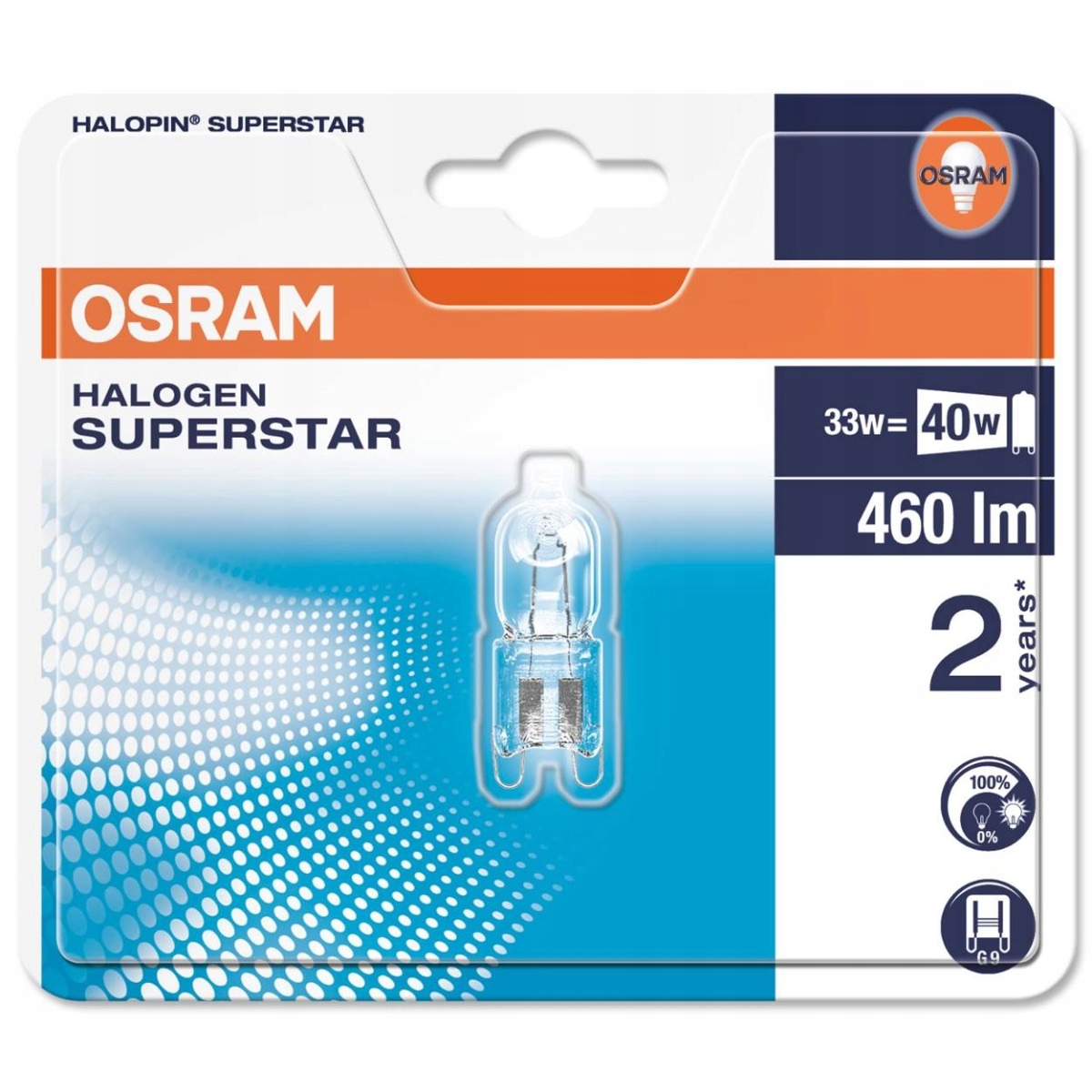 

Żarówka Halogenowa G9 33W 2700K Ściemnialna Osram